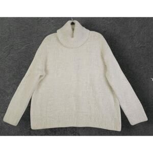 Show Me Your Mumu ~Woman Size S~ White Fatima Sweater Fuzzy Knit Eyelash NWT.